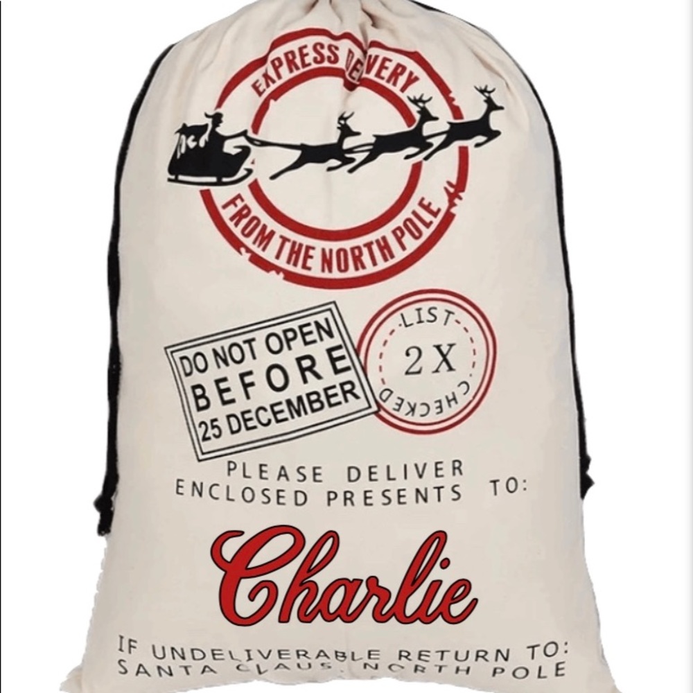 Personalized Santa Sack Christmas Bag Presents